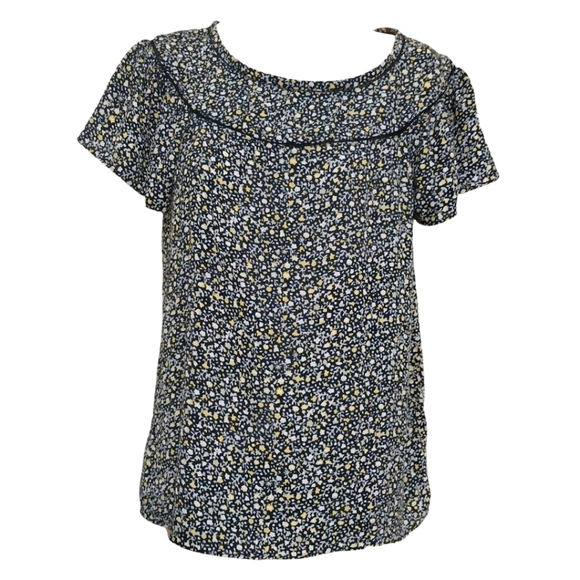 Loft Peasant Style Floral Office Top Sz XSP - Picture 1 of 6